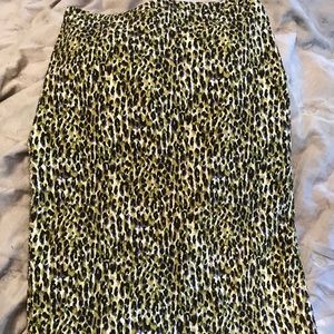 Print pencil skirt JCrew fun animal print